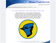 Tablet Screenshot of bluejayproperties.com